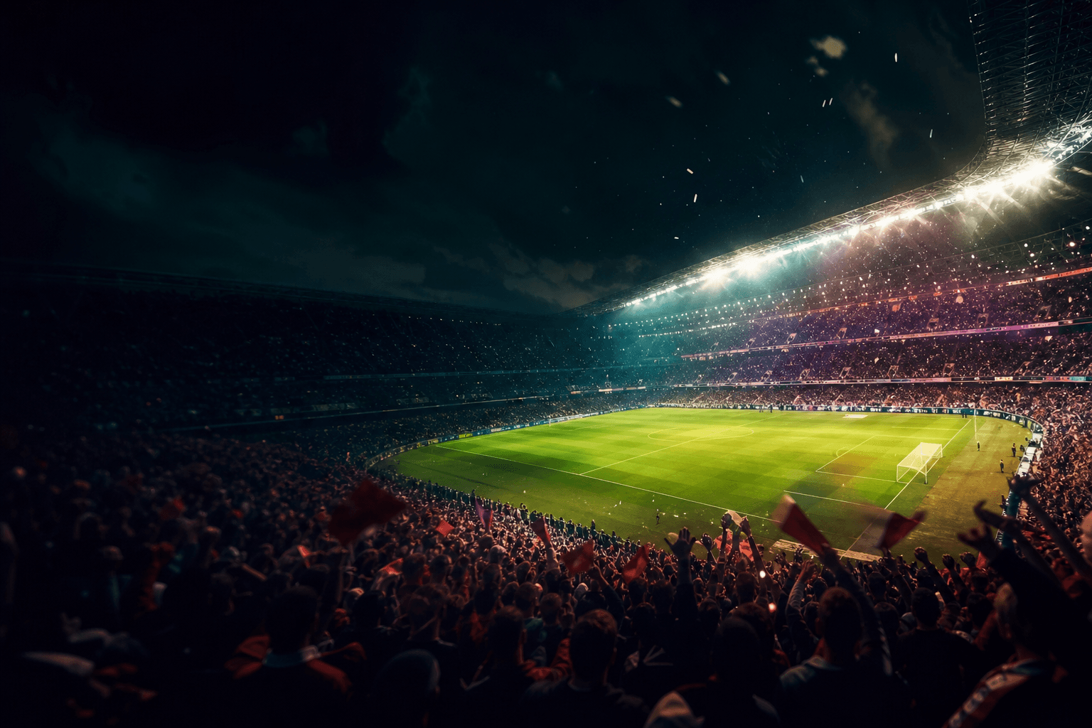Ambiance d'un stade de Coupe du Monde